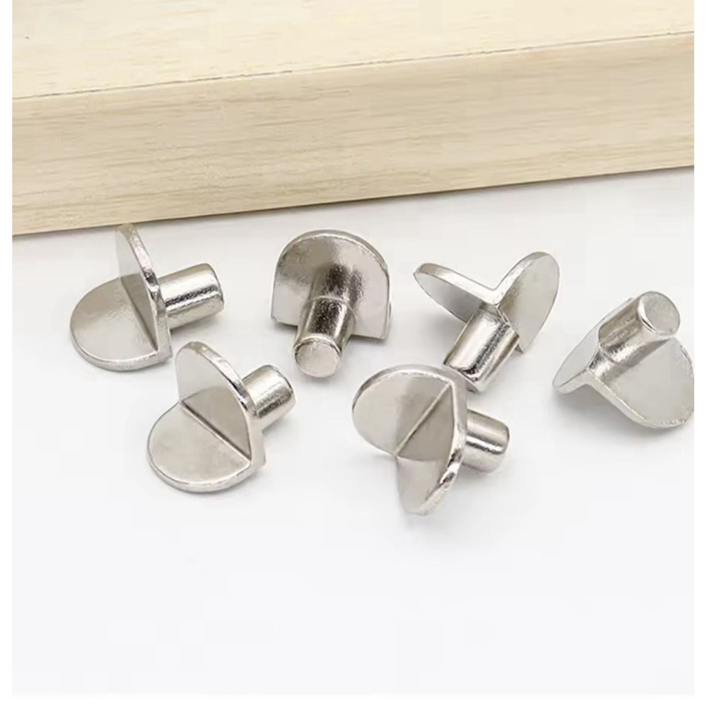 4Pcs Half Mood MetalDowel Pins For Furniture Assembly - Universal Replacement